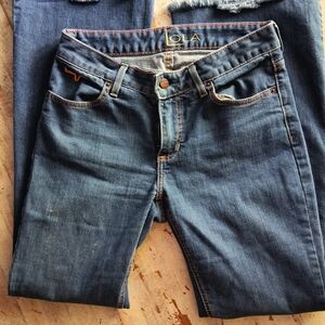 lola Dark Blue Skinny Jeans with Contrast Stitching